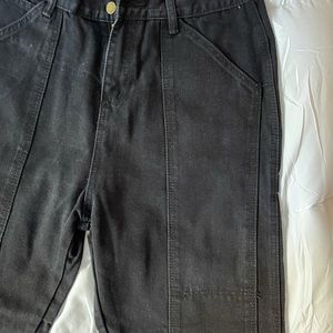 Black Cargo Jeans